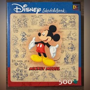 Disney Sketchbook Mickey Mouse Puzzle - Red, Yellow, Black